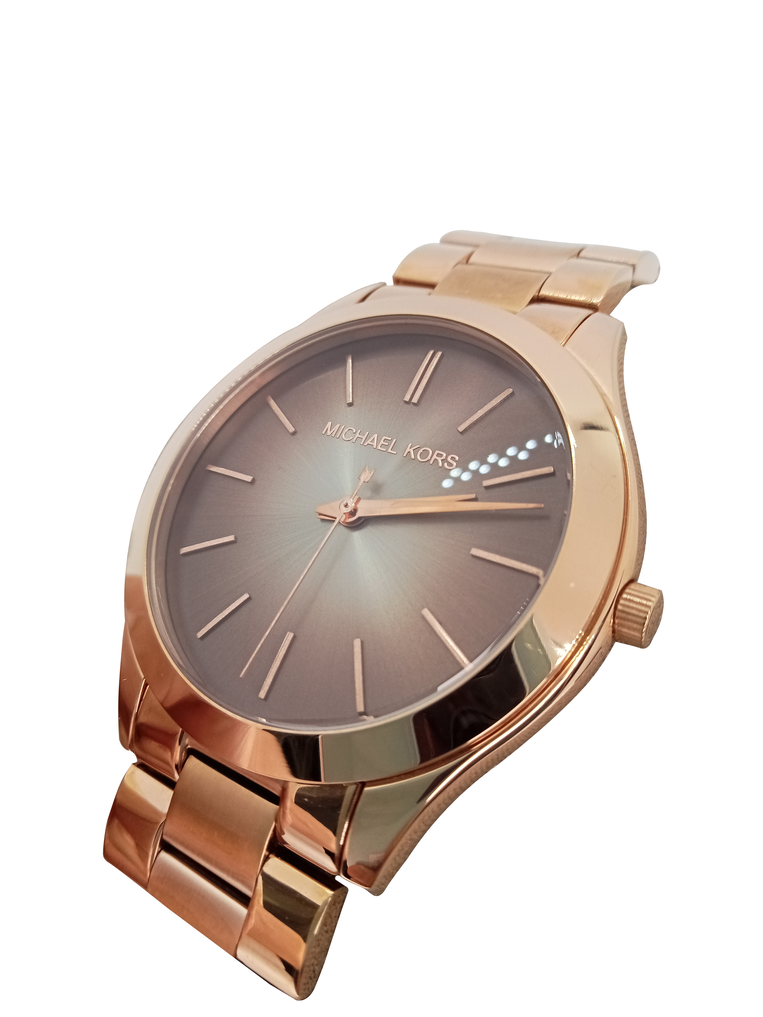 Michael Kors Ladies Watch Slim Runway Rose Gold MK3181